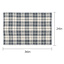 Honeybloom Blue Plaid Layering Accent Rug, 24x36
