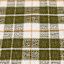 Honeybloom Olive Green Plaid Layering Accent Rug, 24x36