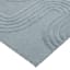Mist Blue Tufted Accent Rug, 4x6