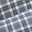 Honeybloom 3-Piece Blue Plaid Flannel Printed Cotton Comforter Set, King