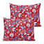 Providence 3-Piece Red Cotton Jacobean Pin Dot Jacquard Coverlet Set, King