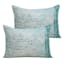 Found & Fable 3-Piece Green Distressed Medallion Cotton Comforter Set, Full/Queen
