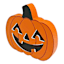 Happy Haunting Orange Wooden Pumpkin Table Decor, 5"