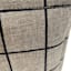 Honeybloom Grid Print Canvas Storage Basket, Small