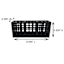 Holden Black Grid Desktop Organizer