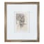 Providence Glass Framed Sketch Window I Fringe Linen Wall Art, 13x15