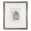 Providence Glass Framed Sketch Window II Fringe Linen Wall Art, 13x15