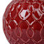 Providence Red Ceramic Small Lamp Base, 14"
