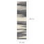 (D340) Gloucester Grey & Ivory Windswept Runner, 2x7