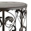 Metal & Wood Round Scroll Plant Stand, Medium