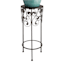 Metal & Wood Round Scroll Plant Stand, Medium