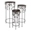 Metal & Wood Round Scroll Plant Stand, Medium