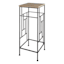 Wooden Top Outdoor Plant Stand with Metal Frame, Large
