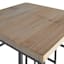 Wooden Top Outdoor Plant Stand with Metal Frame, Large