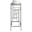 Wooden Top Outdoor Plant Stand with Metal Frame, Large
