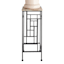 Wooden Top Plant Stand with Metal Frame, Medium