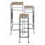 Wooden Top Plant Stand with Metal Frame, Medium