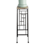 Wooden Top Plant Stand with Metal Frame, Small