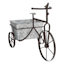 Decorative Brown Metal Bicycle with Galvanized Outdoor Planter