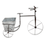 Decorative Brown Metal Bicycle with Galvanized Outdoor Planter