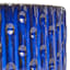 Providence Blue Round Dimpled Outdoor Planter, Small