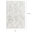 (C201) Found & Fable Mylah White Strato Shag Area Rug, 5x7