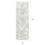 (C201) Found & Fable Mylah White Strato Shag Runner, 2x6