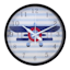 Tiny Dreamers Plane Round Wall Clock, 12"