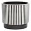 Crosby St. Indoor Black & White Stripe Planter, Large