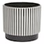 Crosby St. Indoor Black & White Stripe Planter, Medium