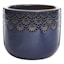Ashley Blue Ceramic Outdoor Planter, Small