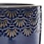 Ashley Blue Ceramic Outdoor Planter, Small