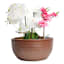 Found & Fable Brown & Taupe Bowl Outdoor Planter, Large