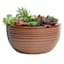 Found & Fable Brown & Taupe Bowl Outdoor Planter, Medium