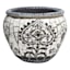 Black & White Mosaic Outdoor Planter, Small