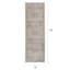 (A413) Clearwater Cream Medallion Runner, 2x6
