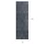 (A426) Clearwater Navy Blue & Ivory Medallion Runner, 2x6