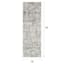 (A455) Crosby St. Clearwater Lenora Ivory Runner, 2x6