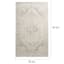(A413) Clearwater Cream Medallion Accent Rug, 3x4