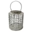 Silver Metal Weave Lantern, 11"