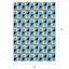 (E503) Sunny Club Blue Pinwheel Primo Outdoor Area Rug, 5x7