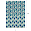 (E503) Sunny Club Blue Pinwheel Primo Outdoor Area Rug, 8x10