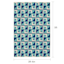 (E503) Sunny Club Blue Pinwheel Primo Outdoor Accent Rug, 3x5