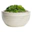 Found & Fable White Saturn Bowl Outdoor Planter, Medium