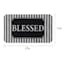 Blessed Striped Echo Doormat, 17x27