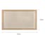 (E514) Fifer Tan Border Outdoor Accent Rug, 2x4