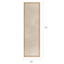 (E514) Fifer Tan Border Outdoor Runner, 2x7
