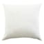 Crosby St. White Cotton Slub & Velvet Throw Pillow, 24"