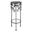 Metal & Wood Round Scroll Plant Stand, Small
