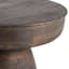 Found & Fable Dark Brown Wood Accent Table, 16x18